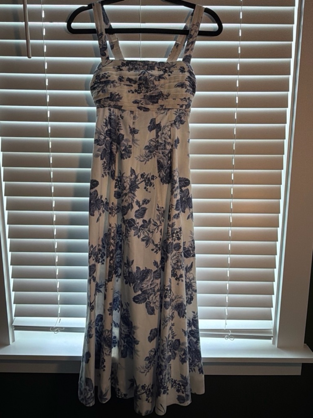 A&F White and Blue Floral Dress - Sleeveless Summer Dress